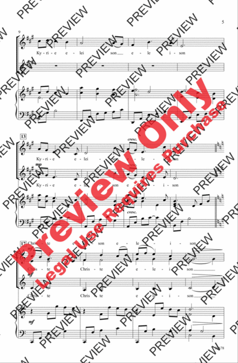Missa Festiva Women's Choir scores gallery preview page 6