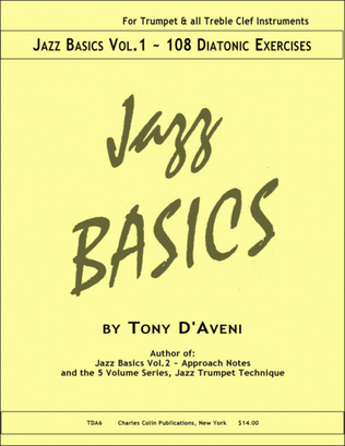 Book cover for Jazz Basics 1 - 108 Diatonic Exercises Vol. 1