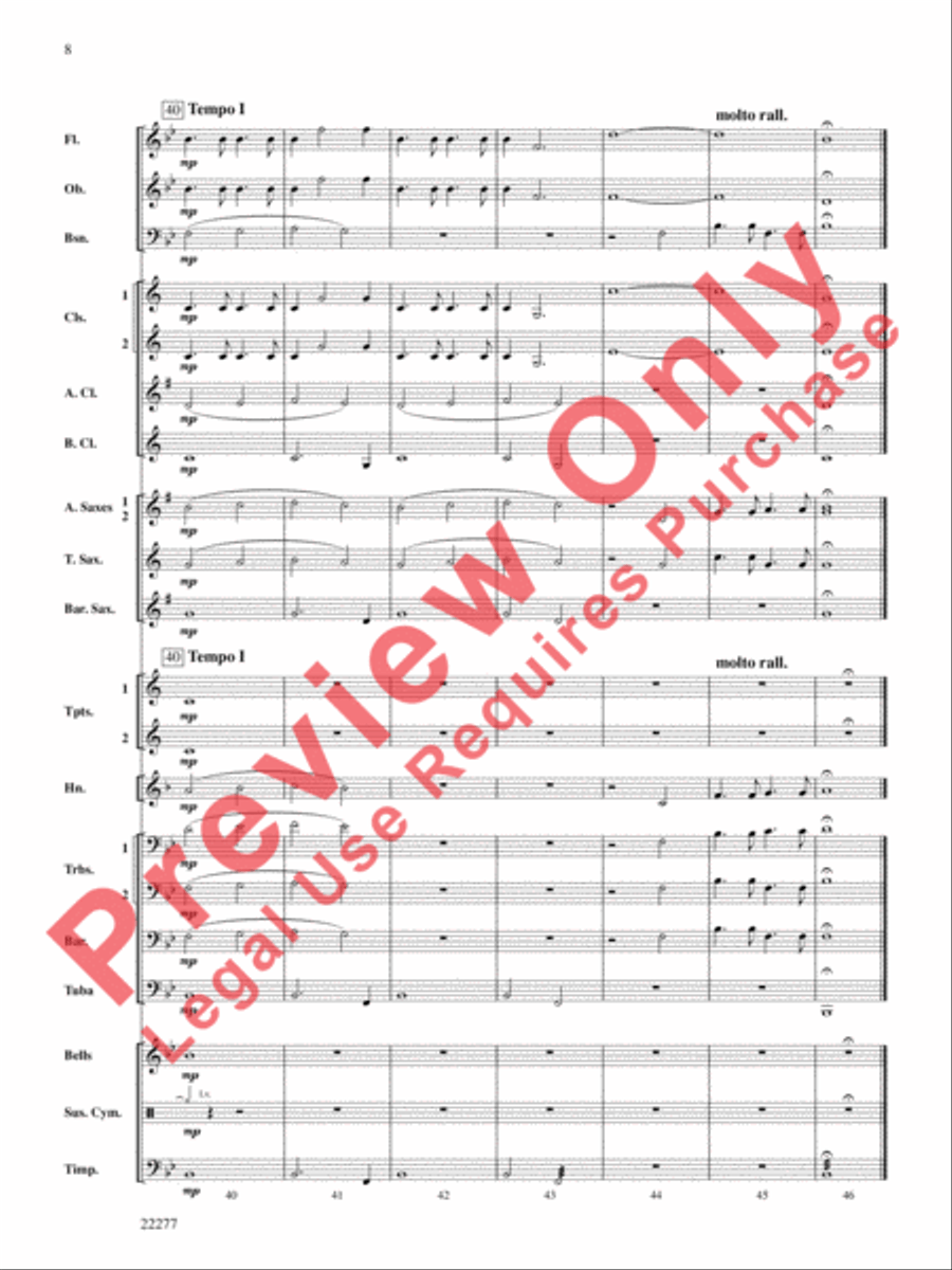 A Scottish Ballade Concert Band scores gallery preview page 9