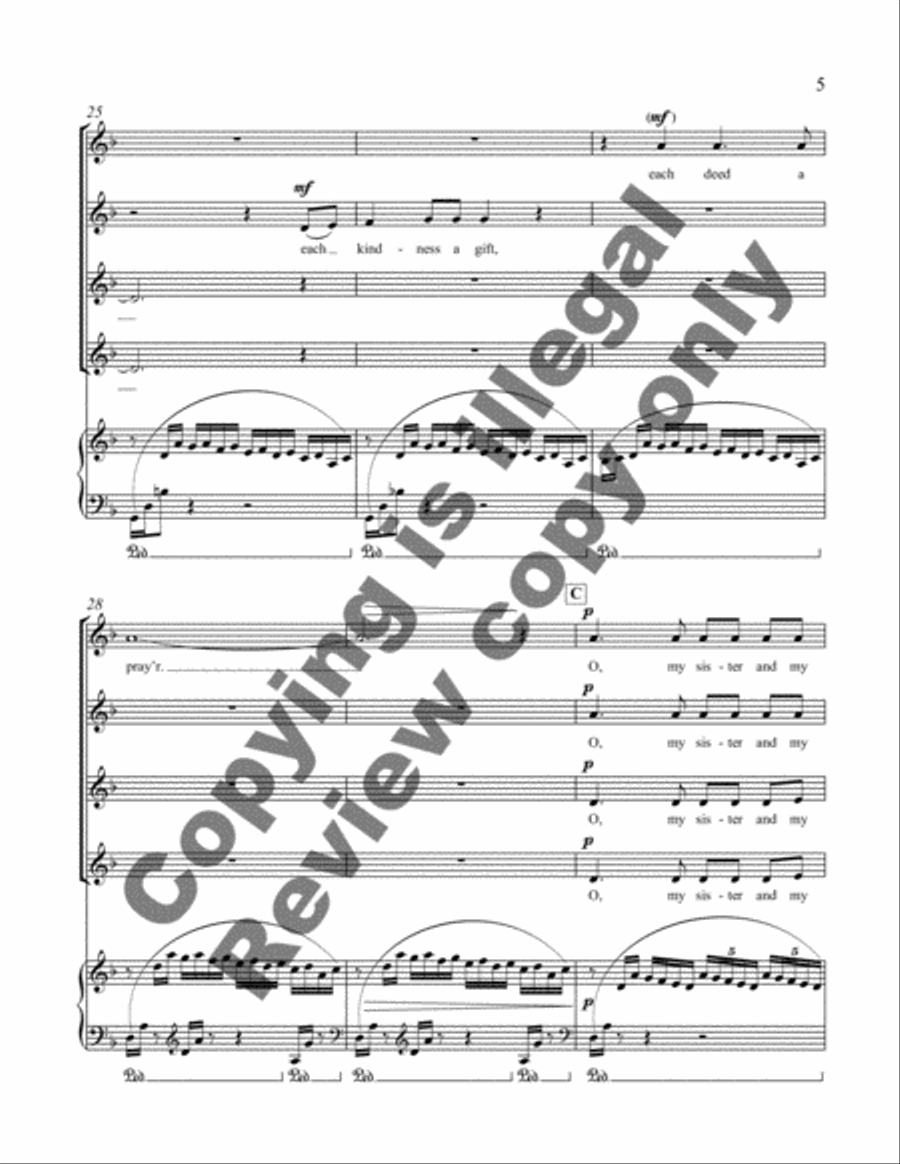 The Tree of Peace The Tree of Peace SSAA scores gallery preview page 11