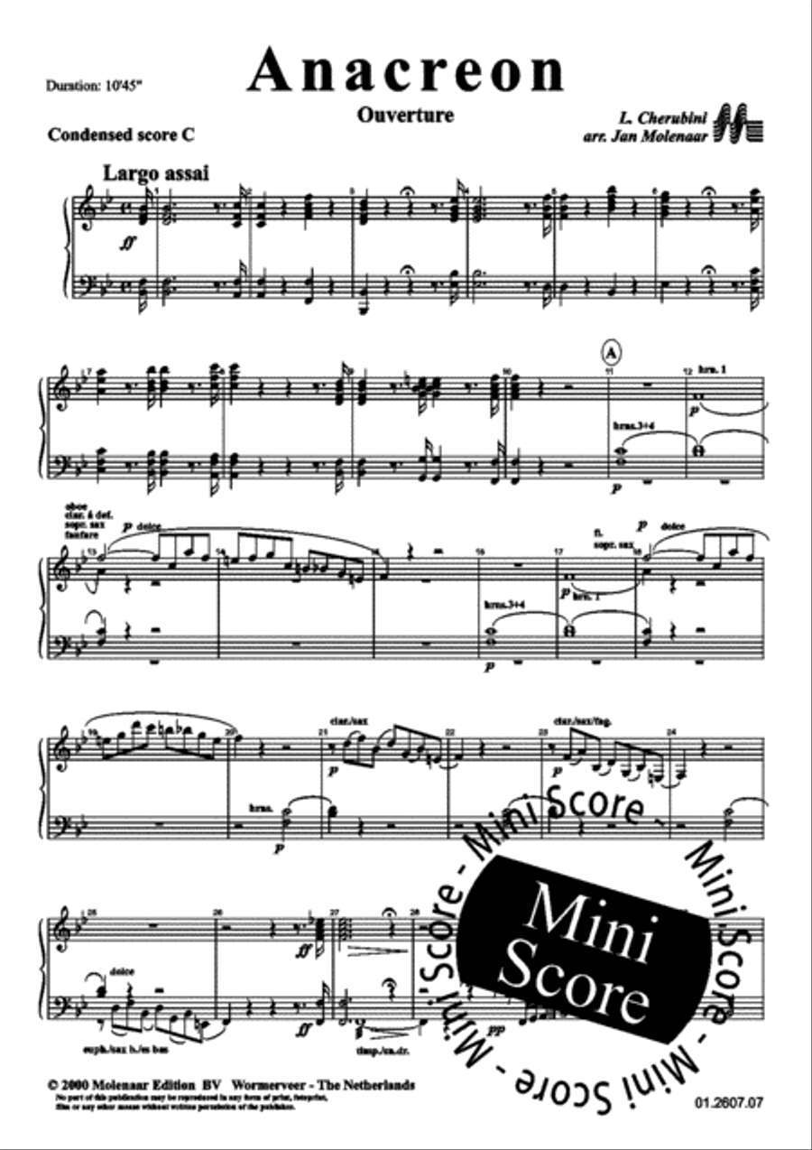 Anacreon Ouverture Anacreon Ouverture Concert Band scores gallery preview page 54
