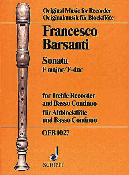 Sonata in F Major (Treble Recorder / Basso Continuo)