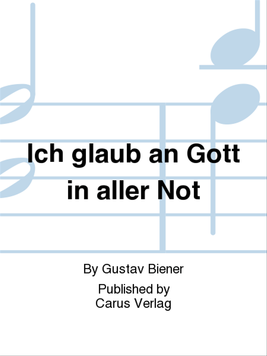 Ich glaub an Gott in aller Not 4-Part scores gallery preview page 1