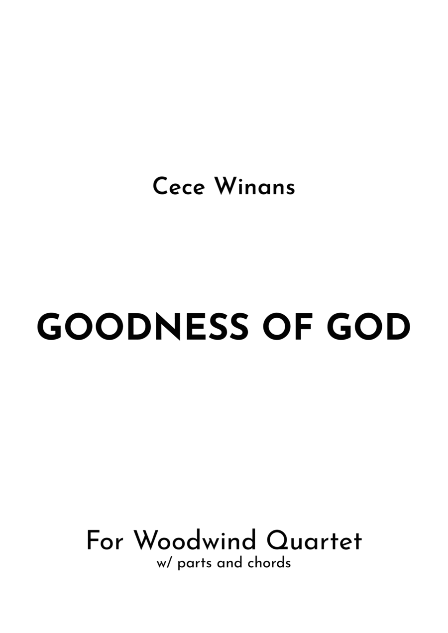 Goodness Of God Woodwind Quartet scores gallery preview page 1