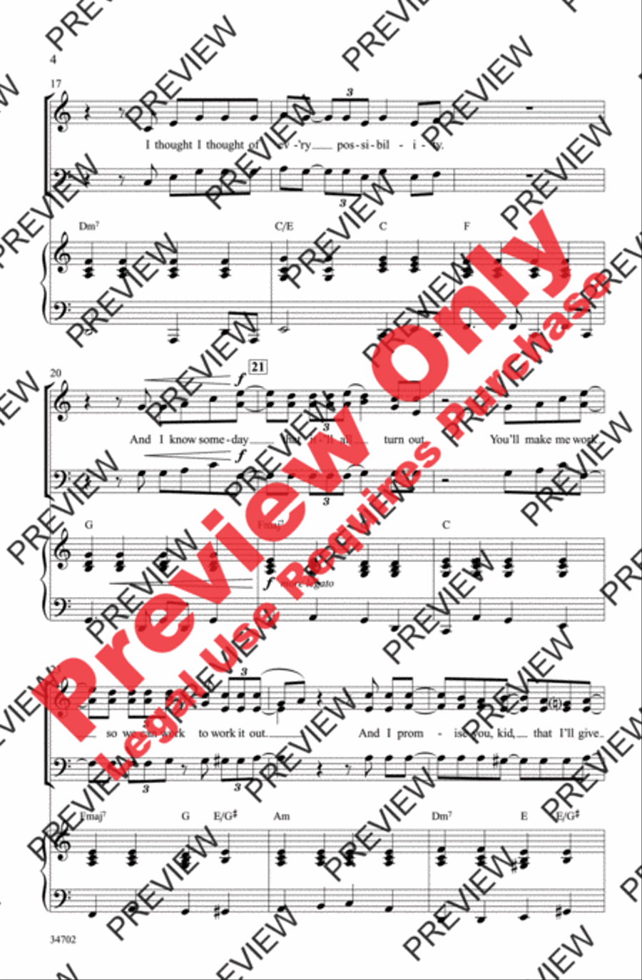 Haven't Met You Yet 3-Part scores gallery preview page 4
