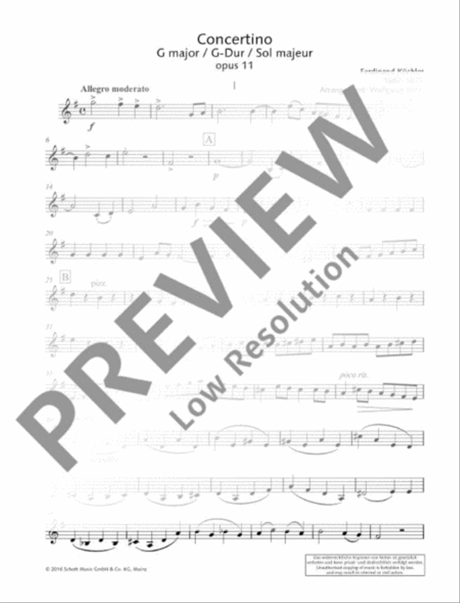 Concertino G major Violin scores gallery preview page 3