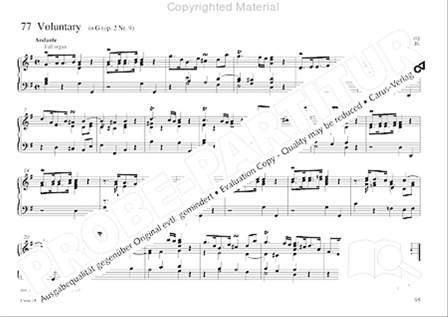 Organo pleno. Orgelstucke zum Ein- und Auszug Organ Solo scores gallery preview page 103