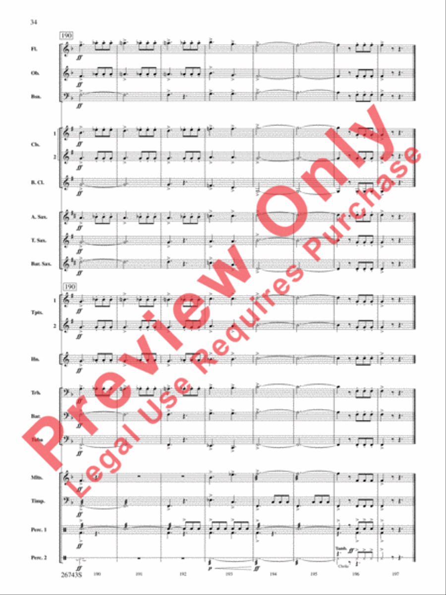 A Day at Disneyland A Day at Disneyland Concert Band scores gallery preview page 35