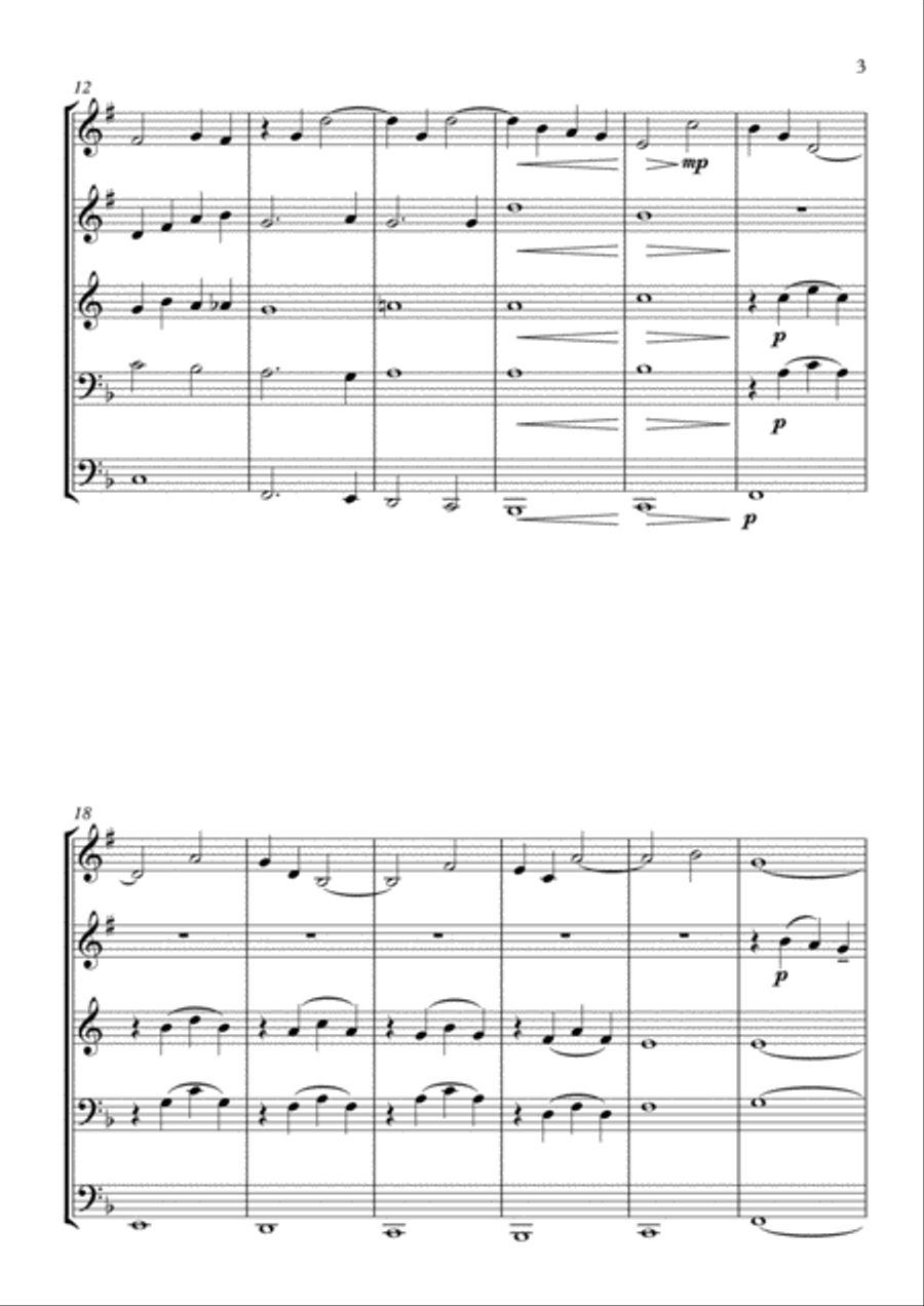 Unchained Melody Brass Ensemble scores gallery preview page 4