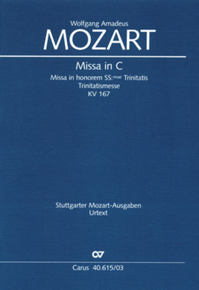 Book cover for Mass in C (Missa in C)