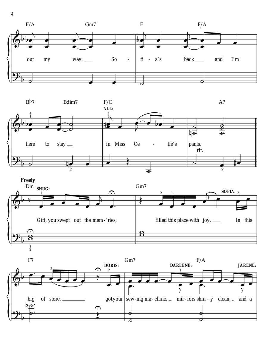 Miss Celie's Pants Miss Celie's Pants Voice scores gallery preview page 4