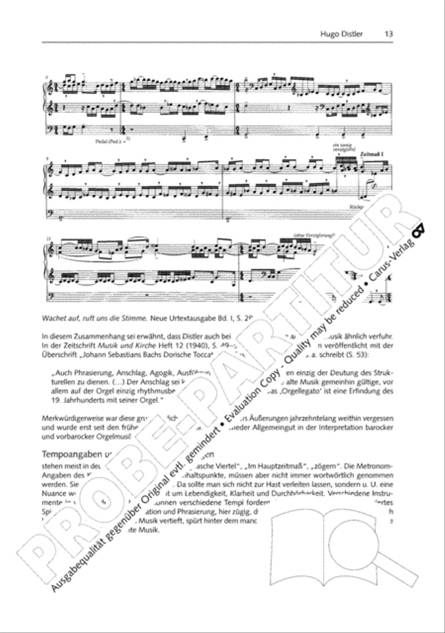 Orgelschule zur historischen Auffuhrungspraxis Organ Solo scores gallery preview page 14