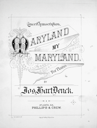 Concert Transcription. Maryland My Maryland