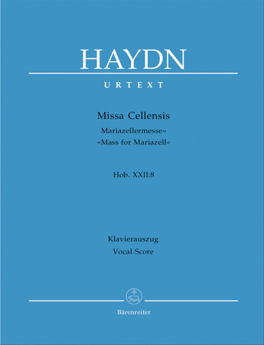 Missa Cellensis Hob.XXII:8 'Mass for Mariazell' 4-Part scores gallery preview page 1