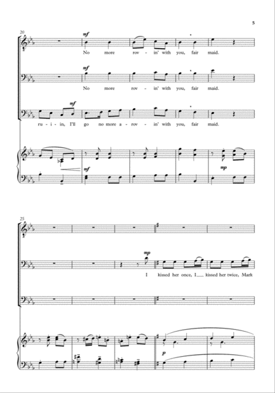The Maid of Amsterdam Choir scores gallery preview page 4