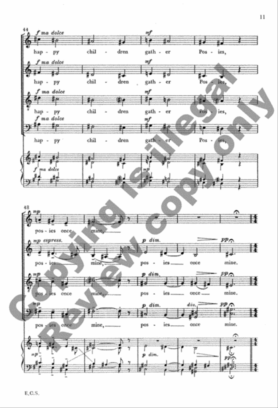 Fare Well 4-Part scores gallery preview page 22