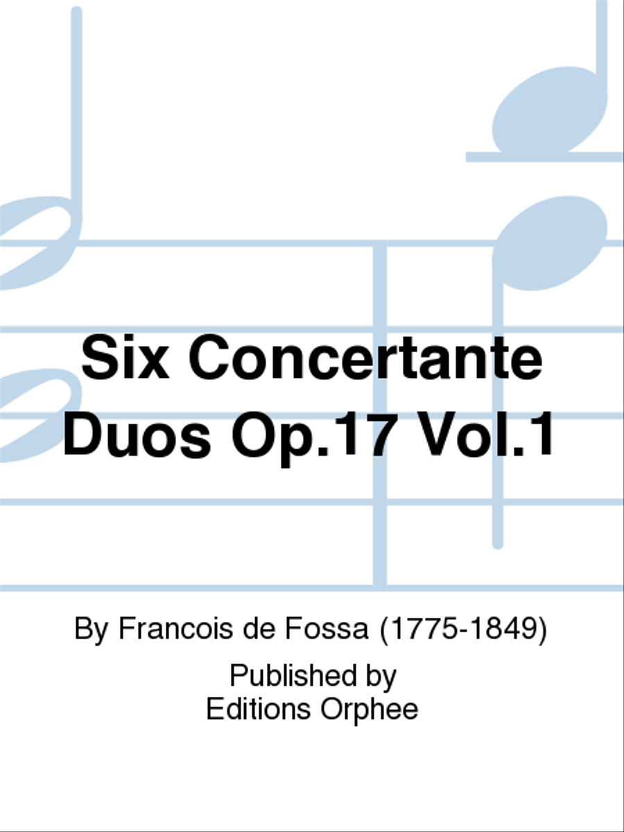 Six Concertante Duos Op. 17 Vol. 1 Chamber Music scores gallery preview page 1