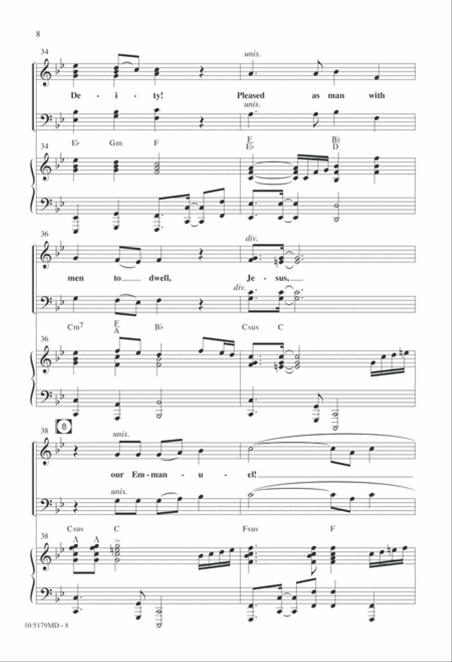 Gloria! Oh, Gloria! 4-Part scores gallery preview page 8