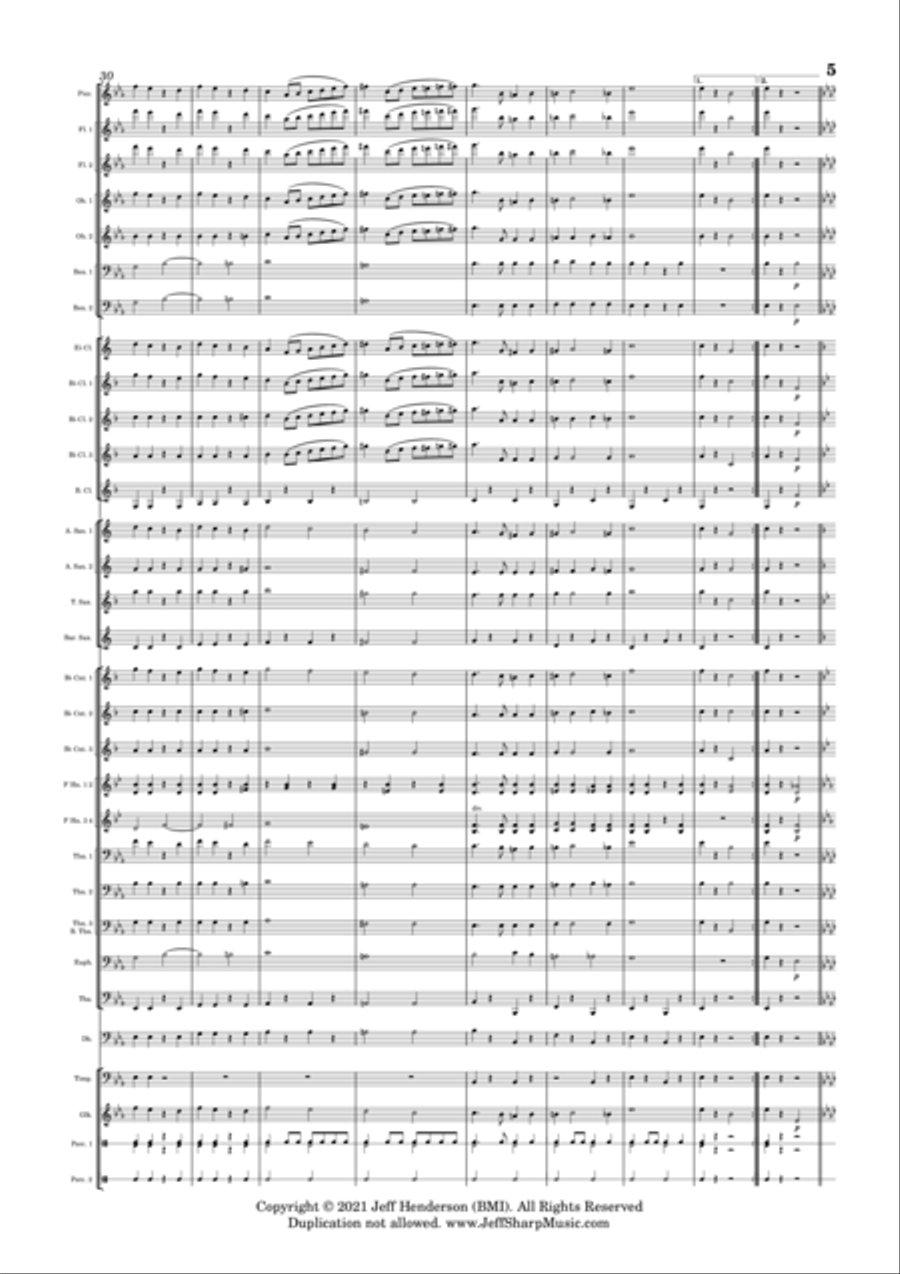 The Granite State Concert Band scores gallery preview page 6