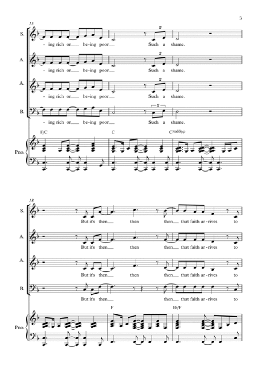 Search For The Hero Choir scores gallery preview page 3