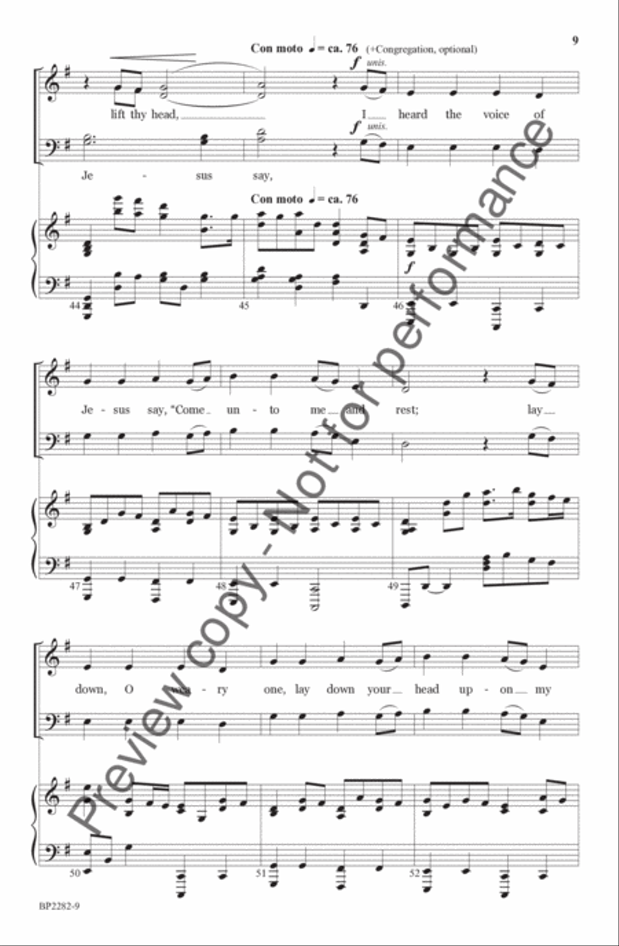Come Find His Rest 4-Part scores gallery preview page 10