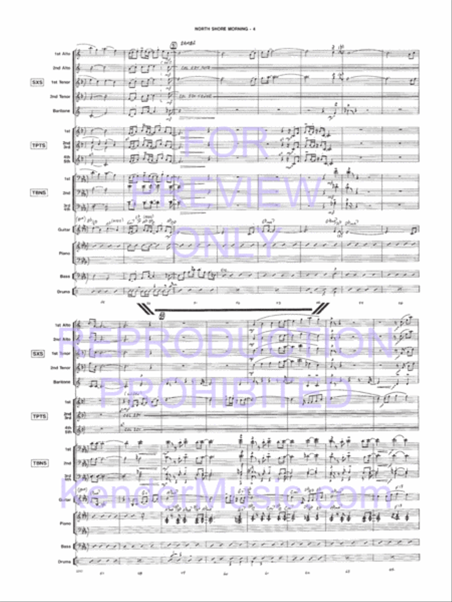 North Shore Morning Jazz Ensemble scores gallery preview page 5