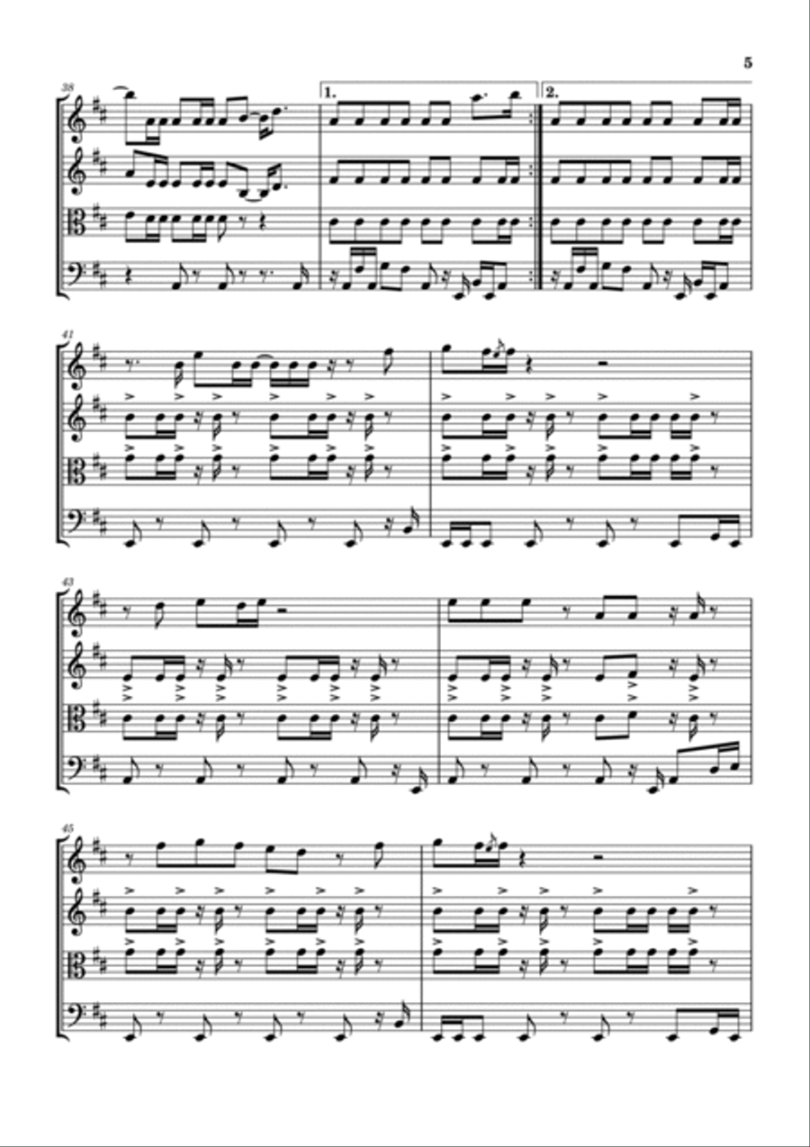 Good Times String Quartet scores gallery preview page 6