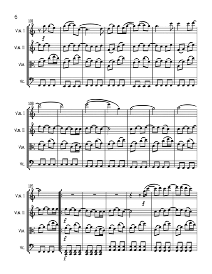 Hoppipolla String Quartet scores gallery preview page 6