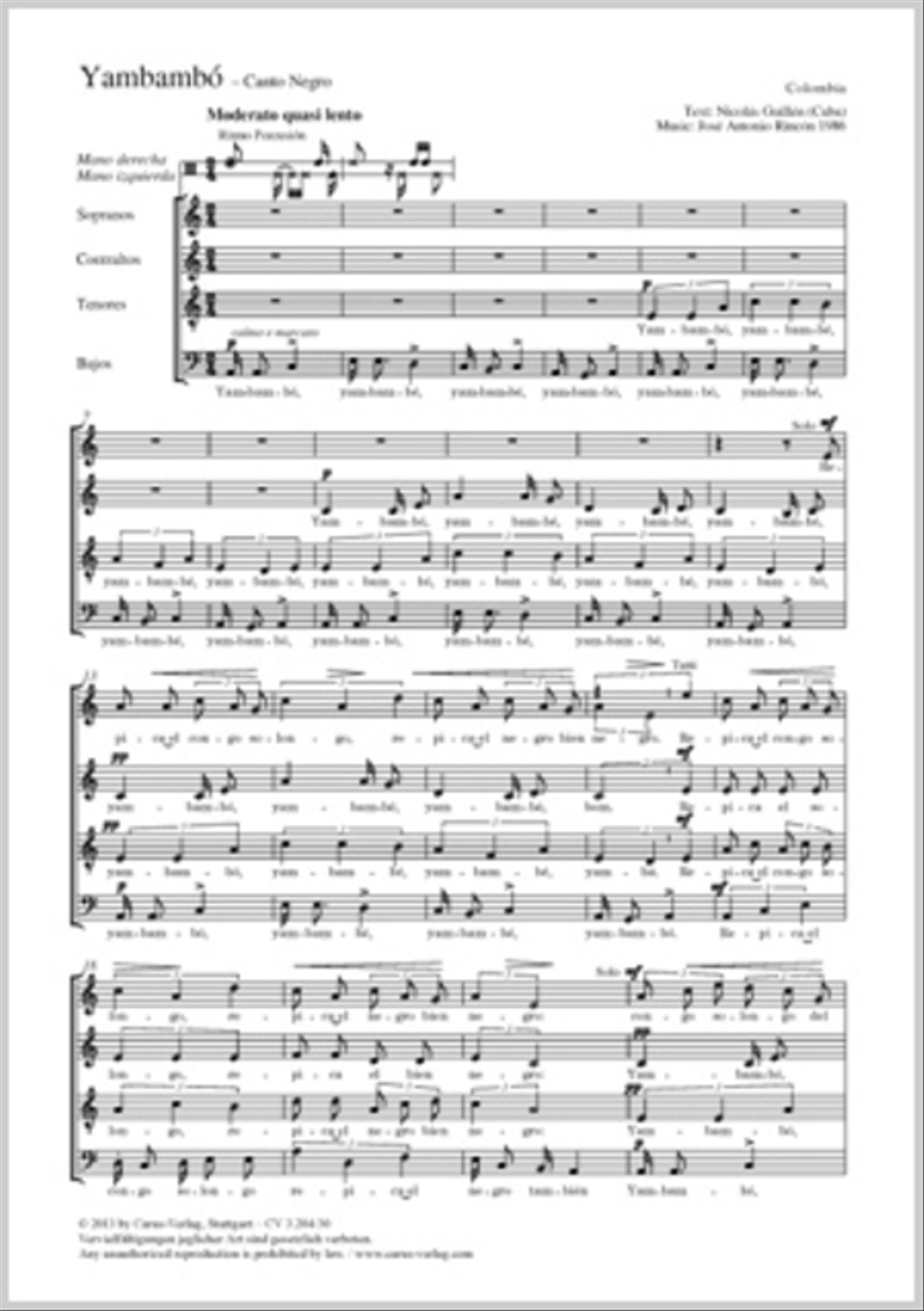 Yambambo 4-Part scores gallery preview page 1