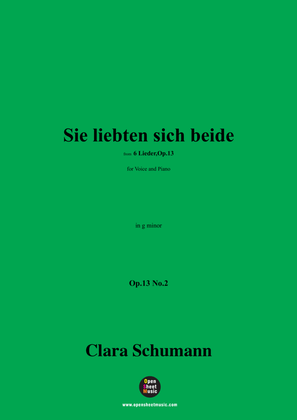 Clara Schumann-Sie liebten sich beide,Op.13 No.2,in g minor