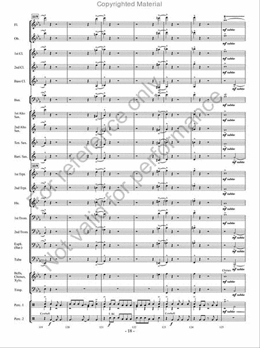 Curtain Call Curtain Call Concert Band scores gallery preview page 17