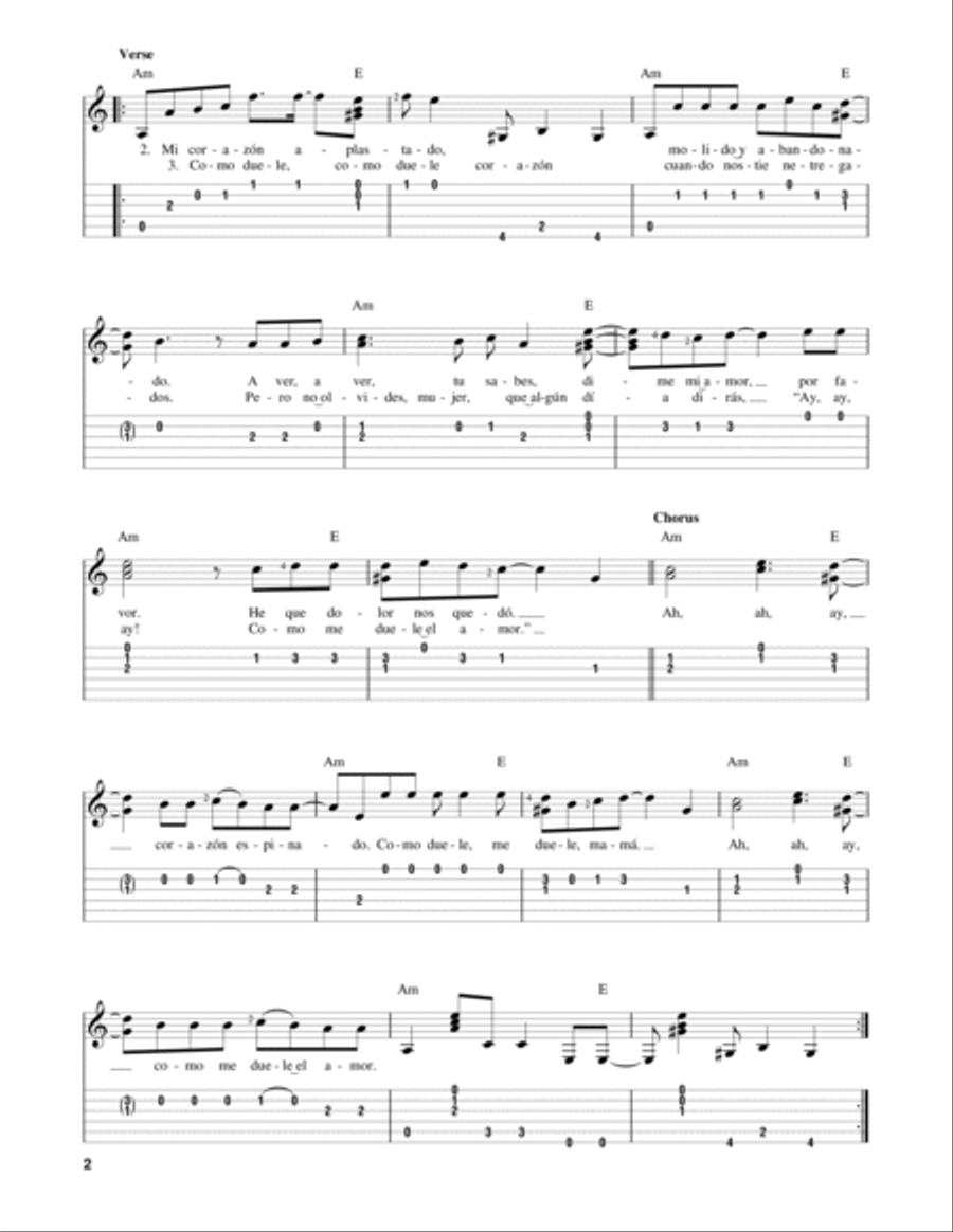 Corazon Espinado Corazon Espinado Acoustic Guitar scores gallery preview page 2