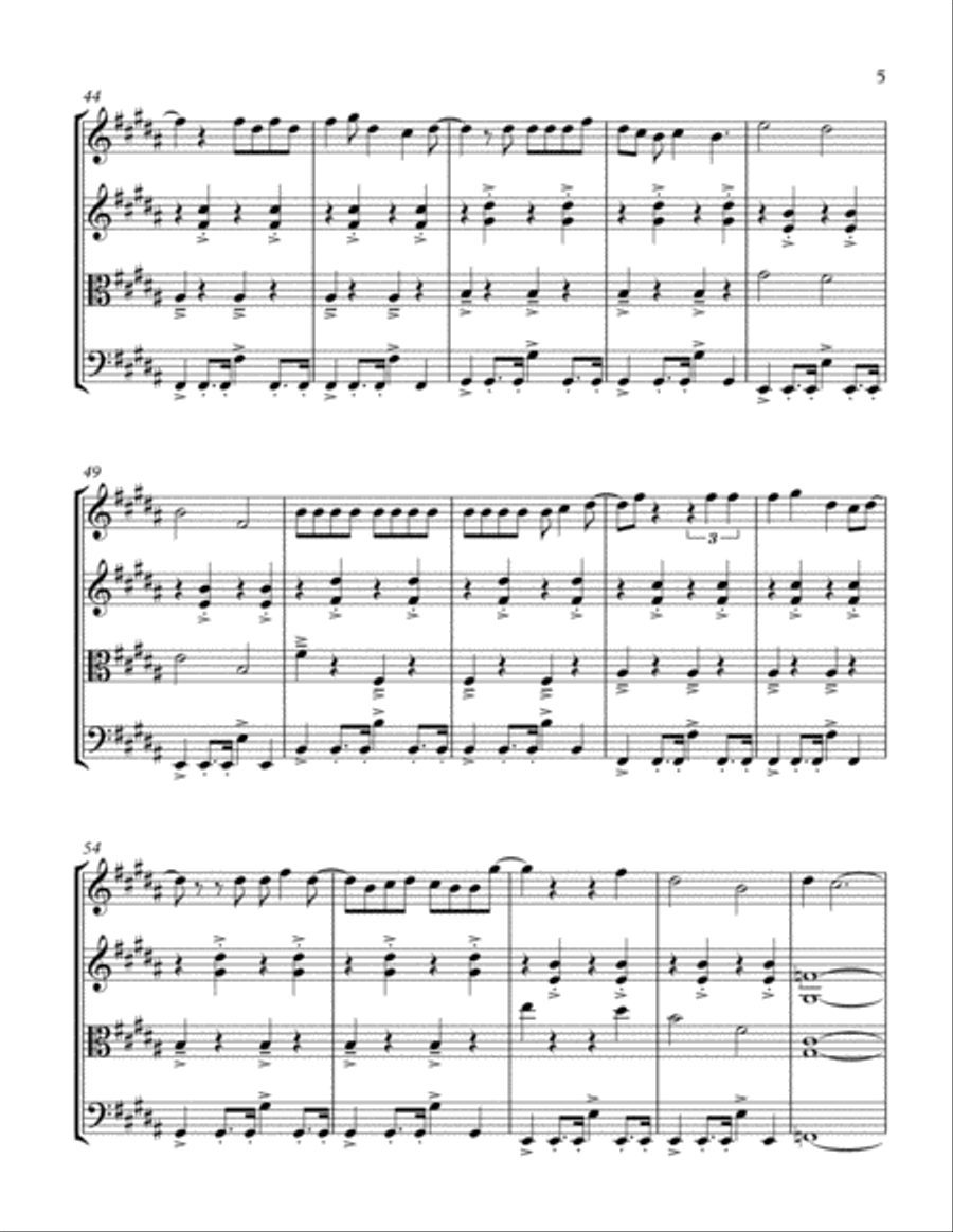 I'm Yours I'm Yours String Quartet scores gallery preview page 5