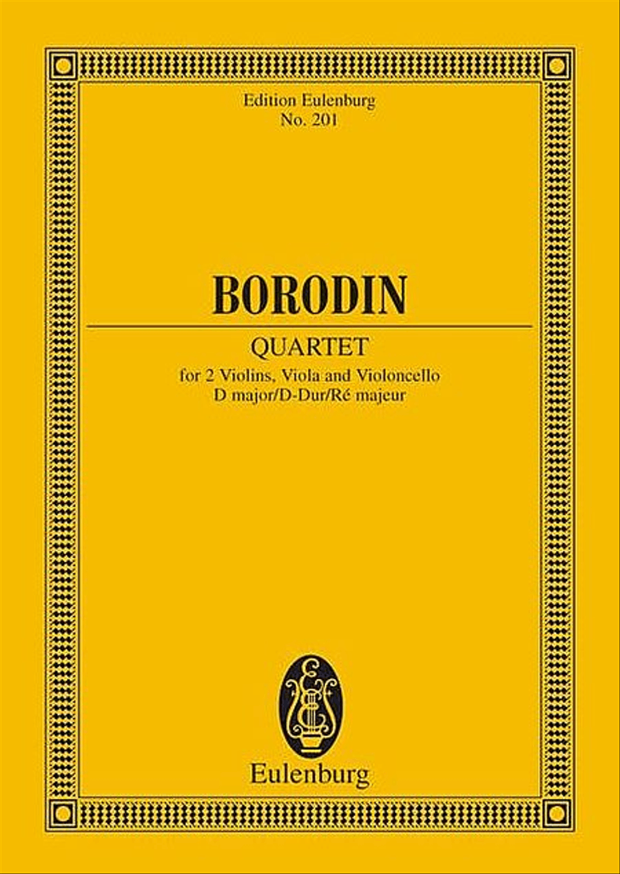 String Quartet No. 2 D Major String Quartet scores gallery preview page 1