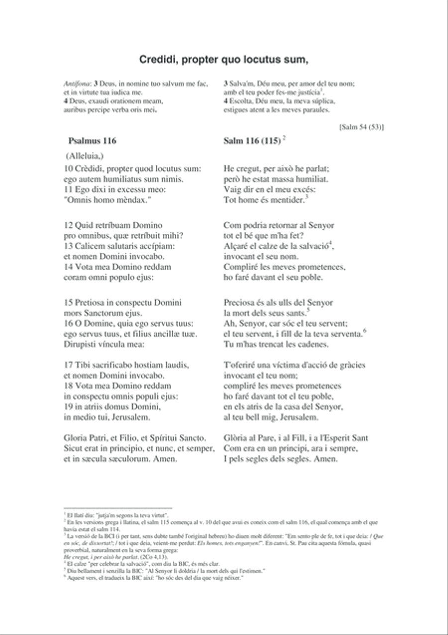 Credidi, propter quod locutus sum 4-Part scores gallery preview page 6
