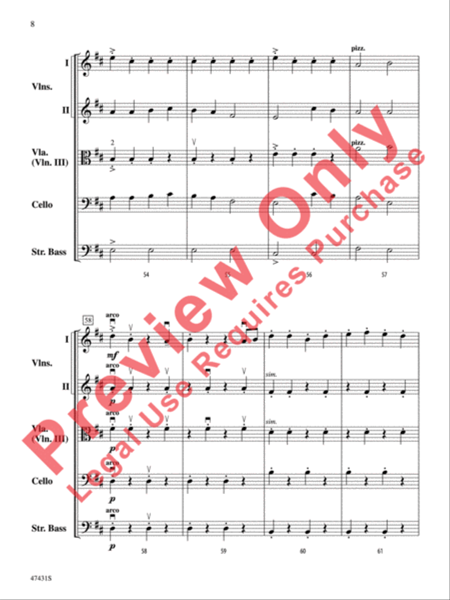 Sunchasers String Orchestra scores gallery preview page 9