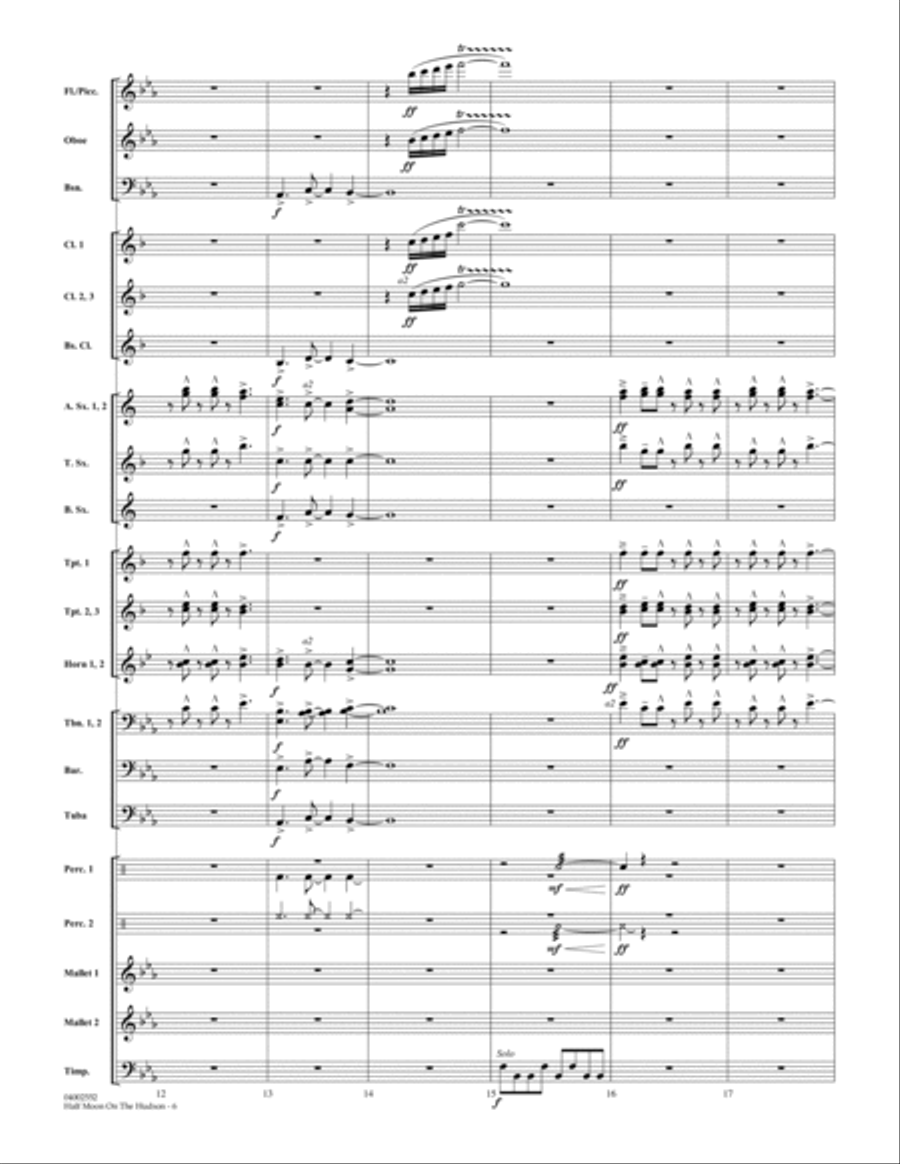Half Moon On The Hudson - Full Score Score scores gallery preview page 5