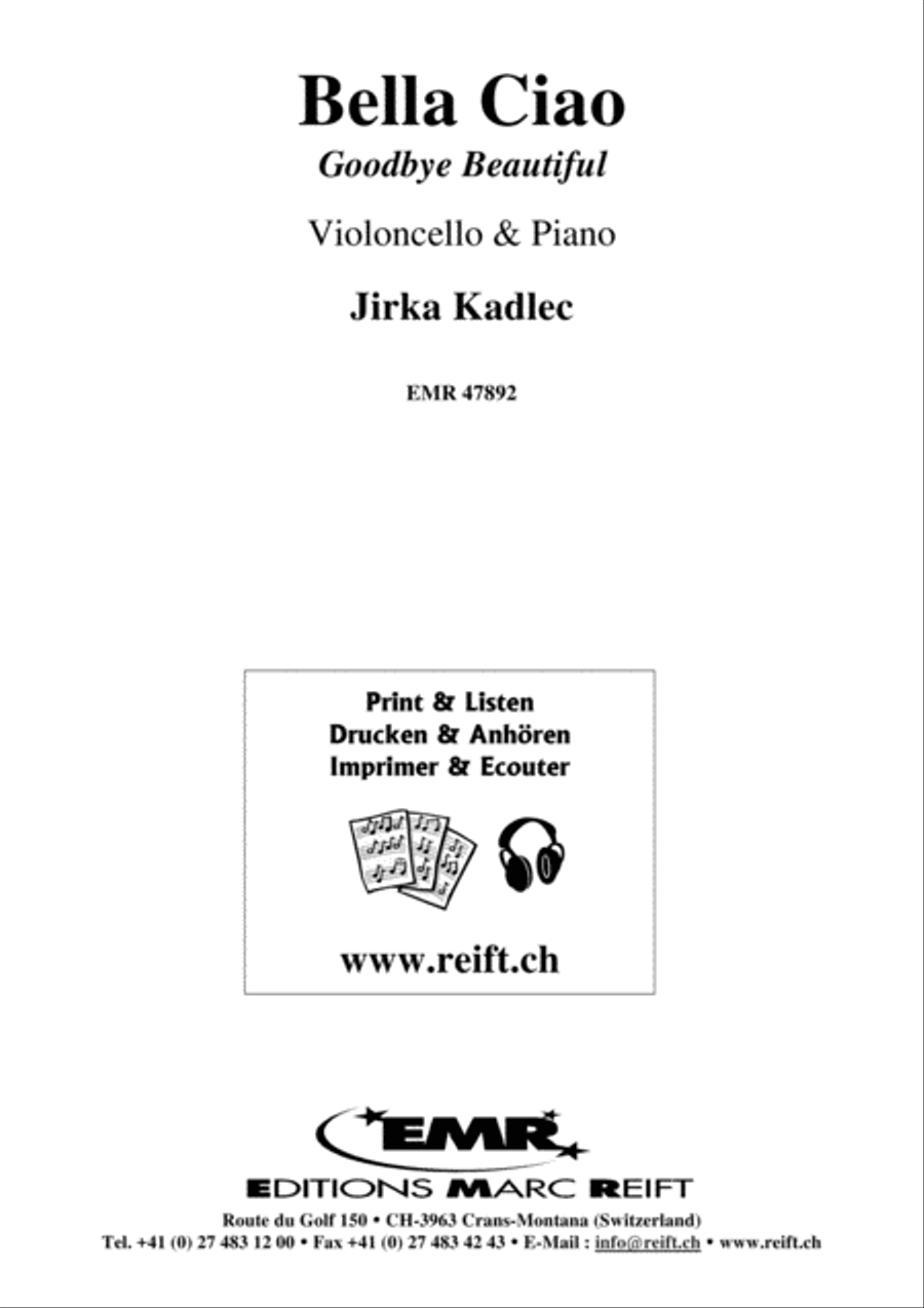 Bella Ciao Piano Accompaniment scores gallery preview page 1