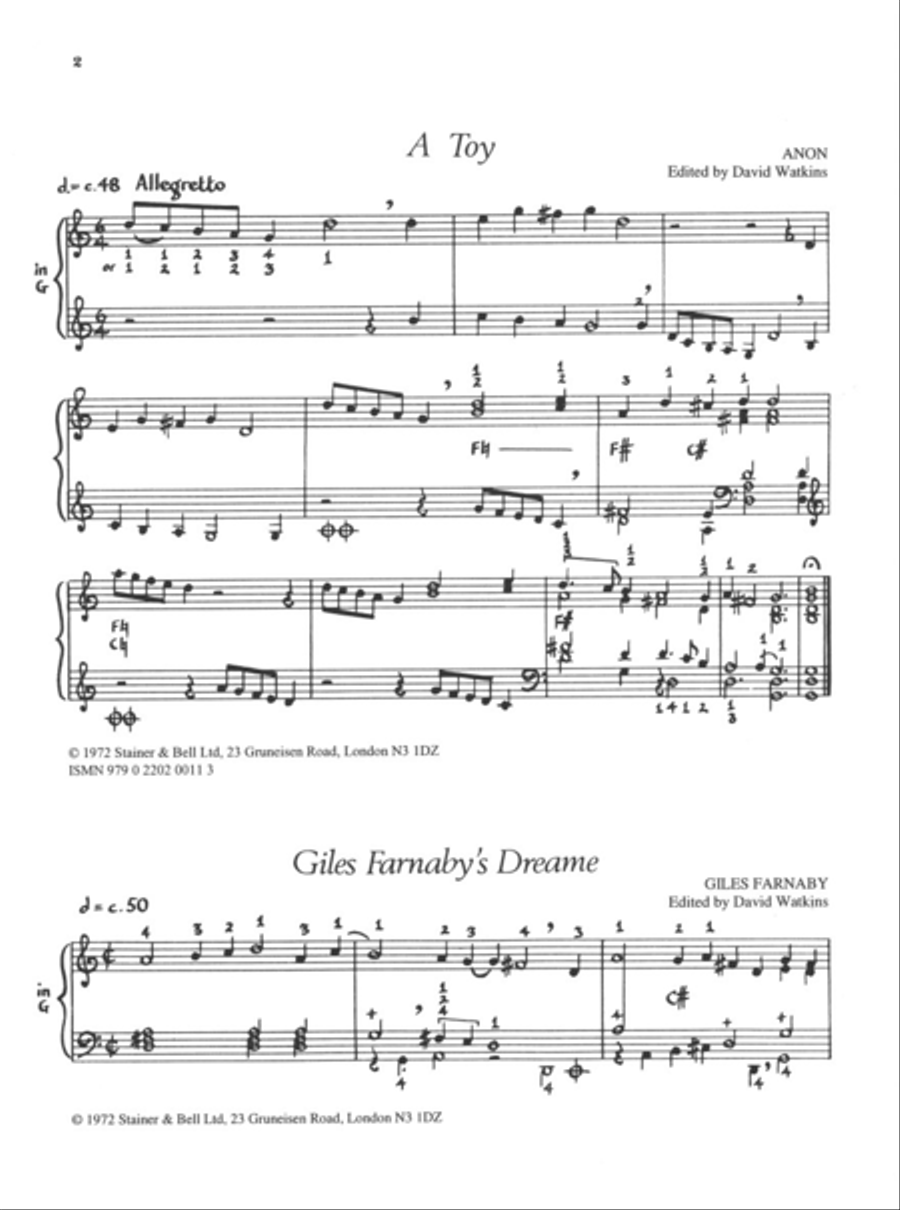 An Anthology of English Music for Harp. Book 1: 1550-1650 Harp scores gallery preview page 2