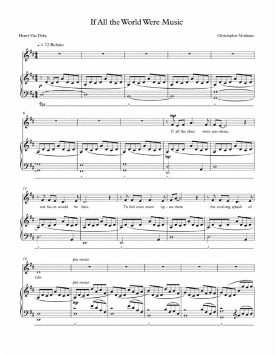 If All the World Were Music Voice scores gallery preview page 1