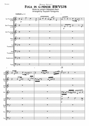 <Brass Octet> Fuga in g-minor BWV578
