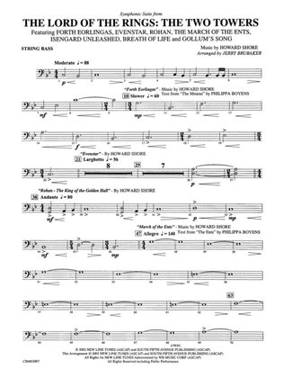 The Lord of the Rings: The Two Towers, Symphonic Suite from: String Bass