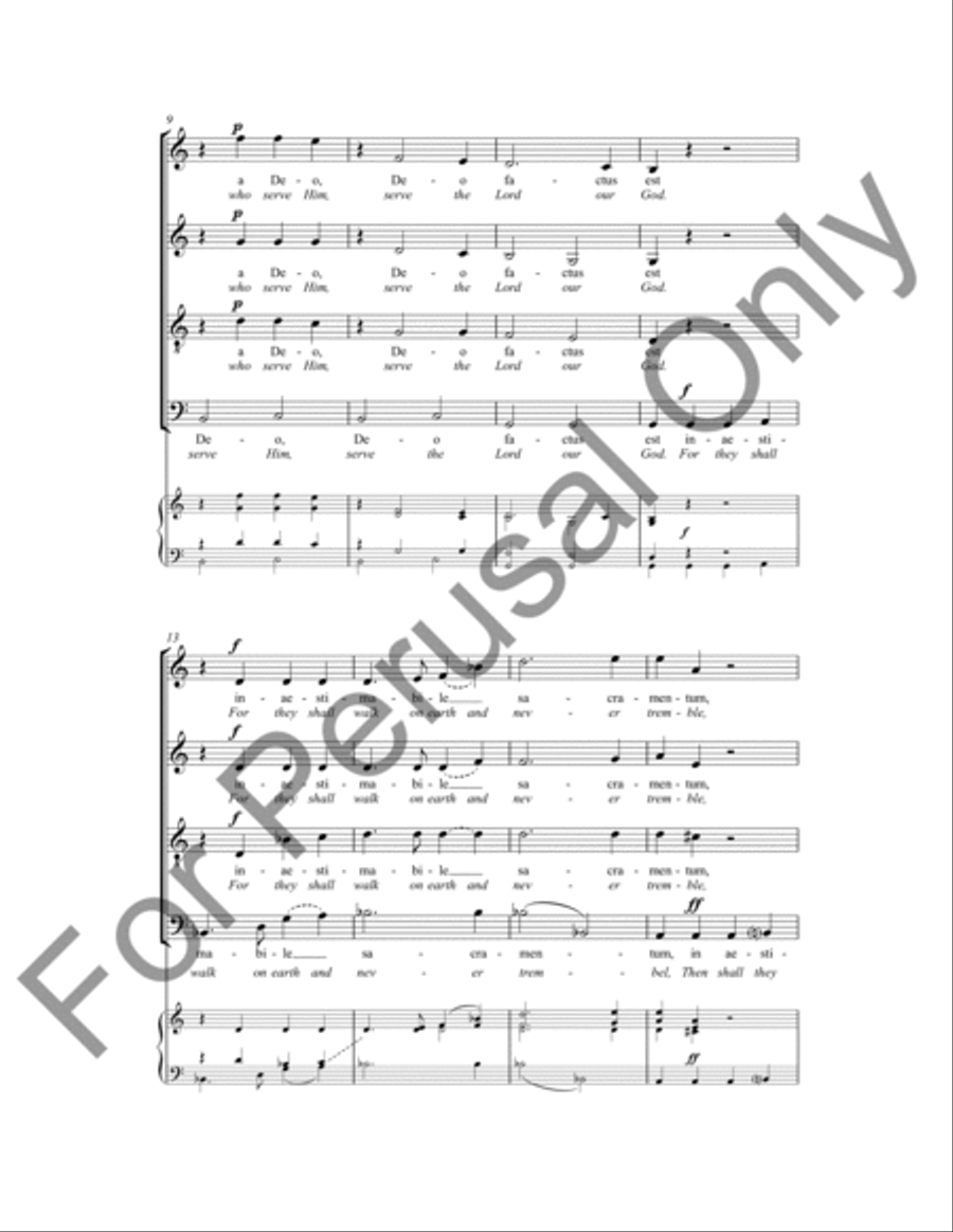 They Are Blessed 4-Part scores gallery preview page 3