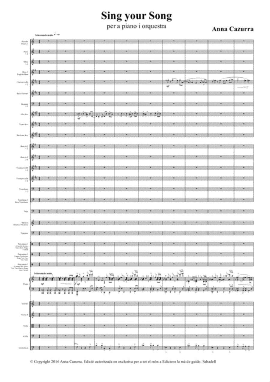 Sing your song Sing your song Full Orchestra scores gallery preview page 5