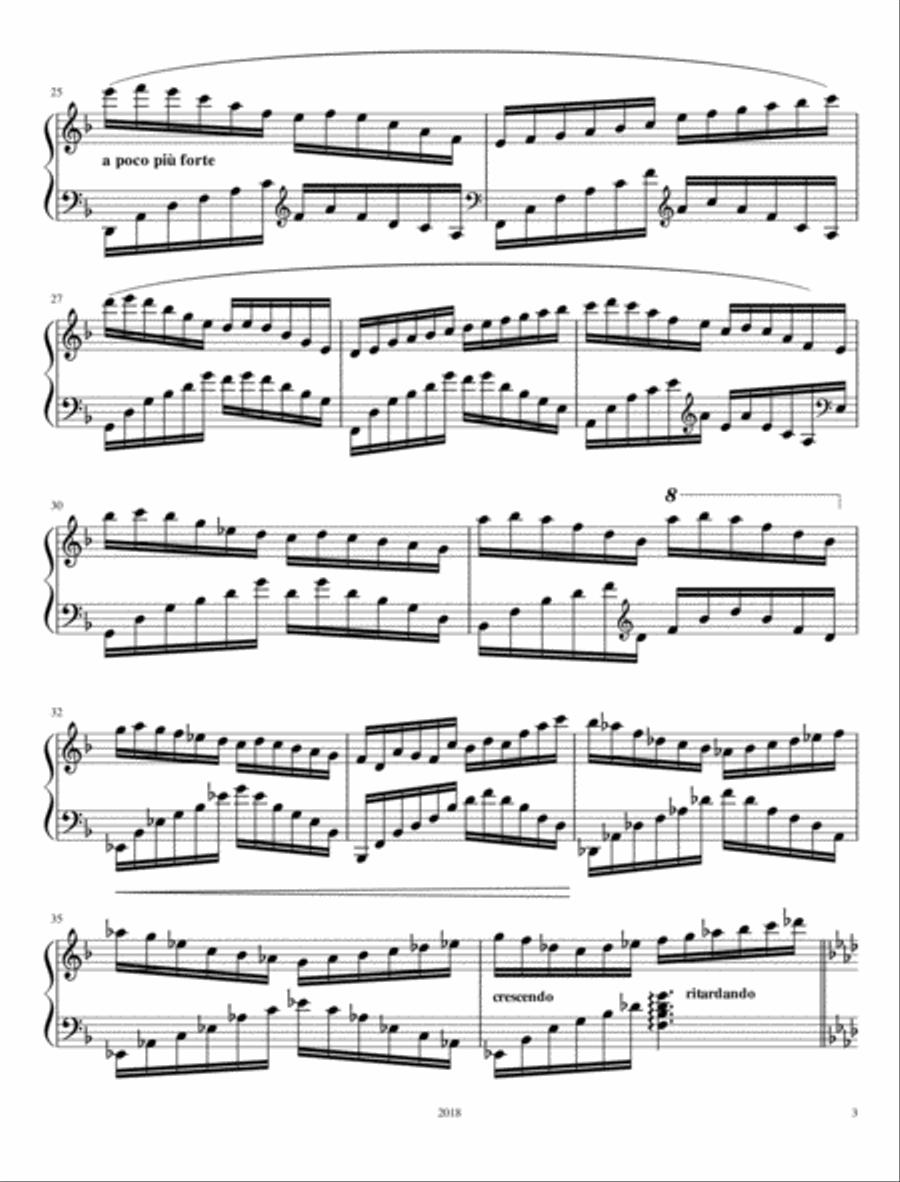 Rose Near The Stream Rose Near The Stream Piano Solo scores gallery preview page 3