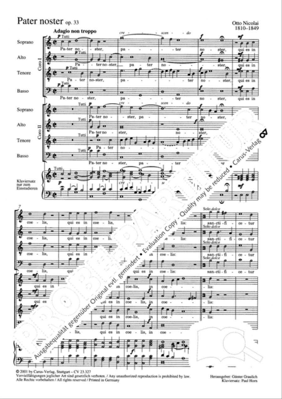 Pater noster 4-Part scores gallery preview page 2