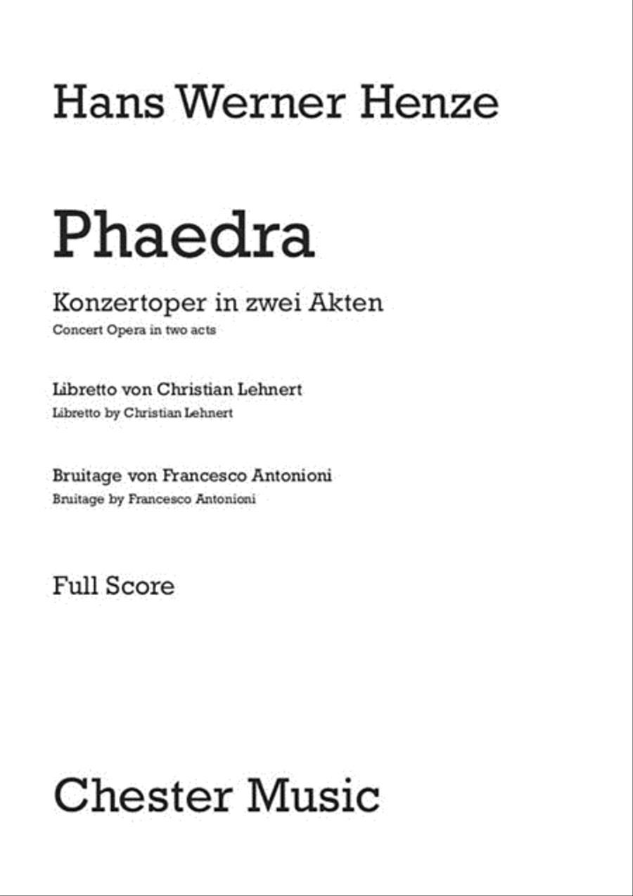 Phaedra Orchestra scores gallery preview page 1