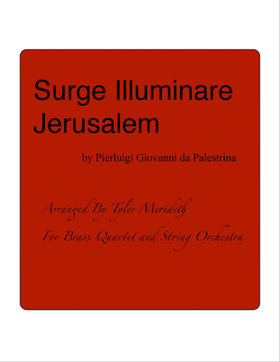 Surge Illuminare Jerusalem Brass Ensemble scores gallery preview page 1