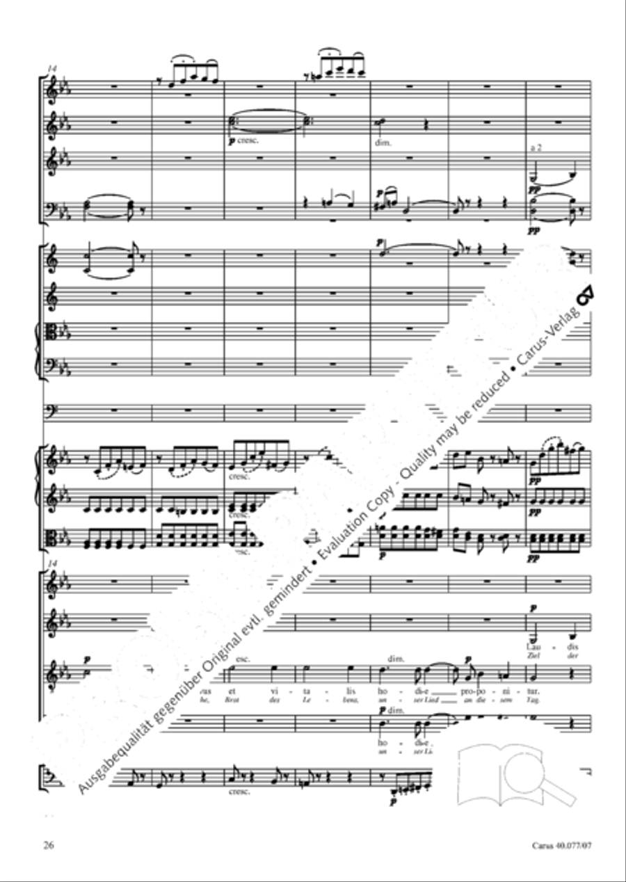 Lauda Sion 4-Part scores gallery preview page 39