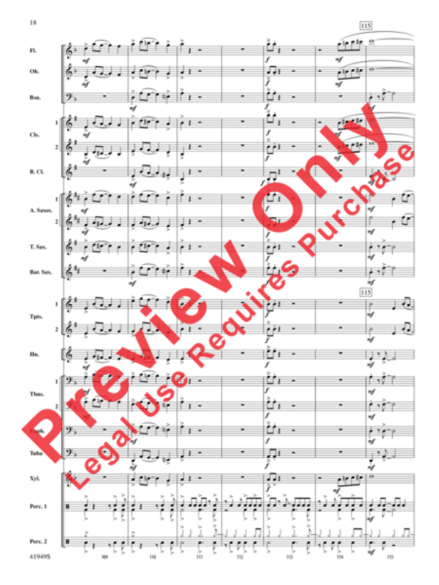 Camino del Sol Concert Band scores gallery preview page 19